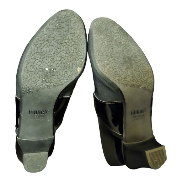 MUNRO "Ella" Fabric/Patent Slingback Pump - Size 6 1/2W - Picture 6 of 8